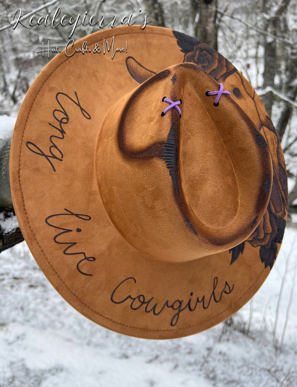 Long Live Cowgirls Vegan Suede Fedora