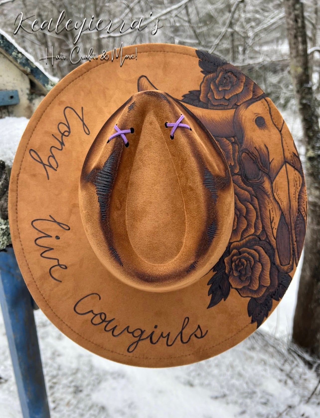 Long Live Cowgirls Vegan Suede Fedora