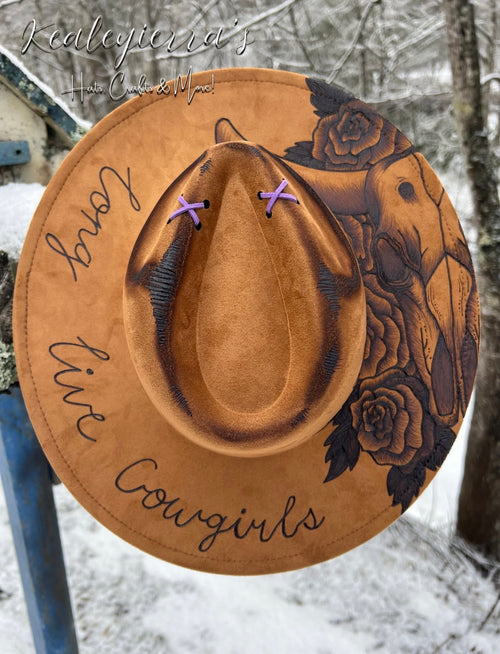 Long Live Cowgirls Vegan Suede Fedora