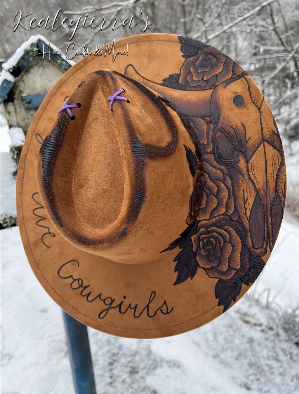 Long Live Cowgirls Vegan Suede Fedora