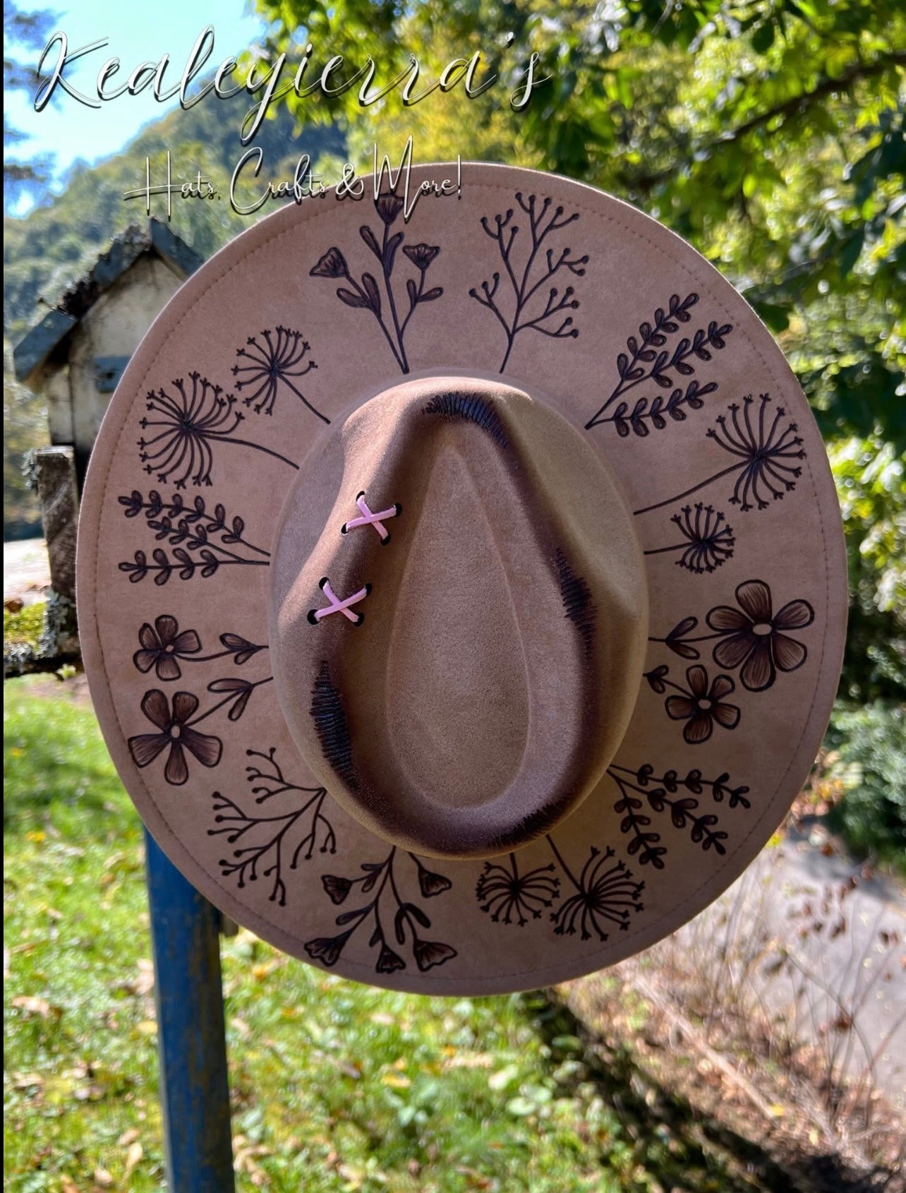 Wildflowers Vegan Suede Fedora