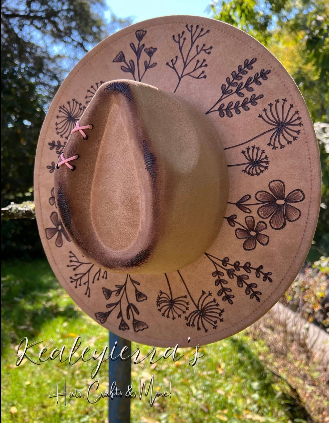 Wildflowers Vegan Suede Fedora